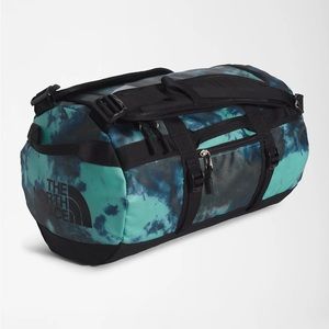 blue north face duffel bag